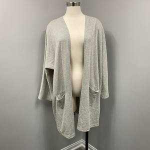 Donni Grey Ribbed Cardigan‎